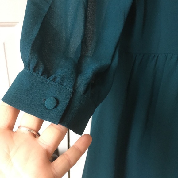 Teal dress size Large forever 21 - Picture 10 of 10